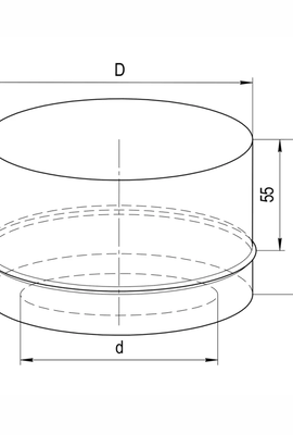 Заглушка с отверстием (430/0,5мм) Ø110x200